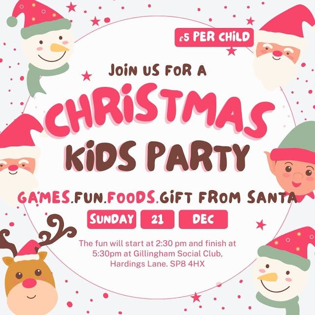 Dec 21 Gillingham Social Club Kids Party 2025