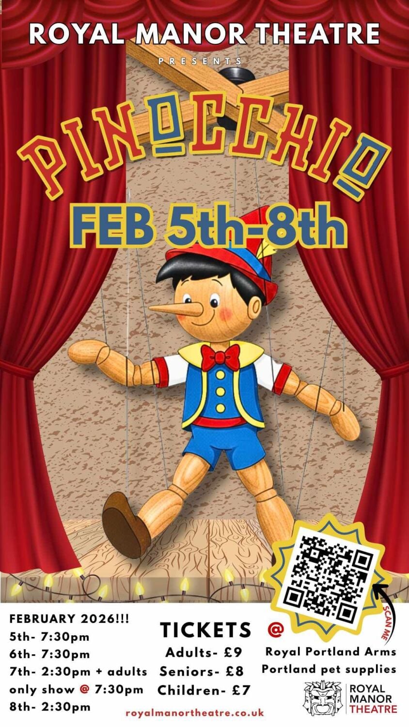 Feb 5 to 8 Royal Manor Theatre Pinochio 2026 Feb 5 to 8 Royal Manor Theatre Pinochio 2026