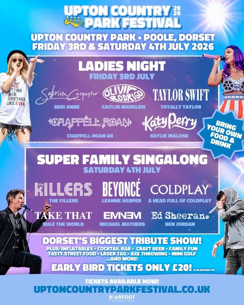 July 3 and 4 Upton Country Park Festival 2026