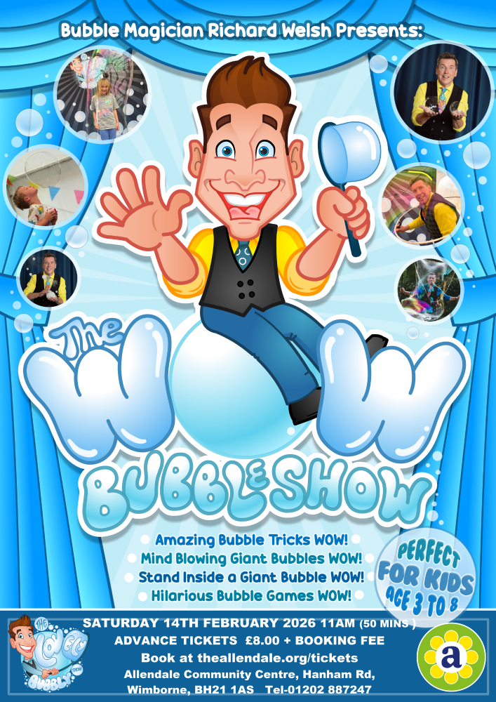 Feb 14 Wow Bubble Show Allendale Centre 2026