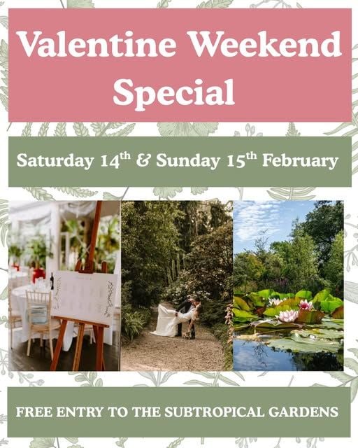 Feb 14 and 15 Abbotsbury Gardens Free Entry 2026 Feb 14 and 15 Abbotsbury Gardens Free Entry 2026