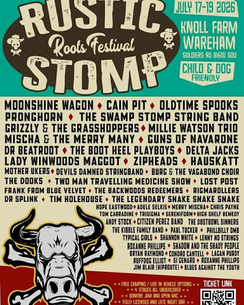 July 17 to 19 Rustic Stomp Festival Dorset 2026