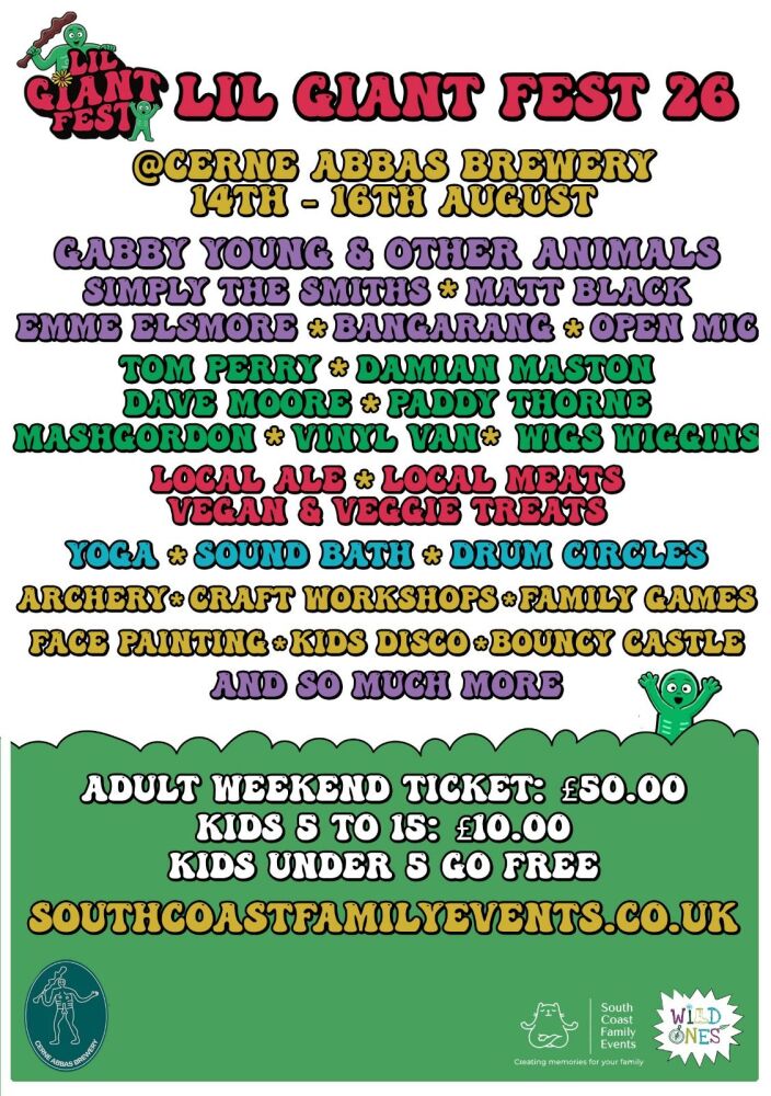 Aug 14 to 16 Lil Giant Fest Cerne 2026