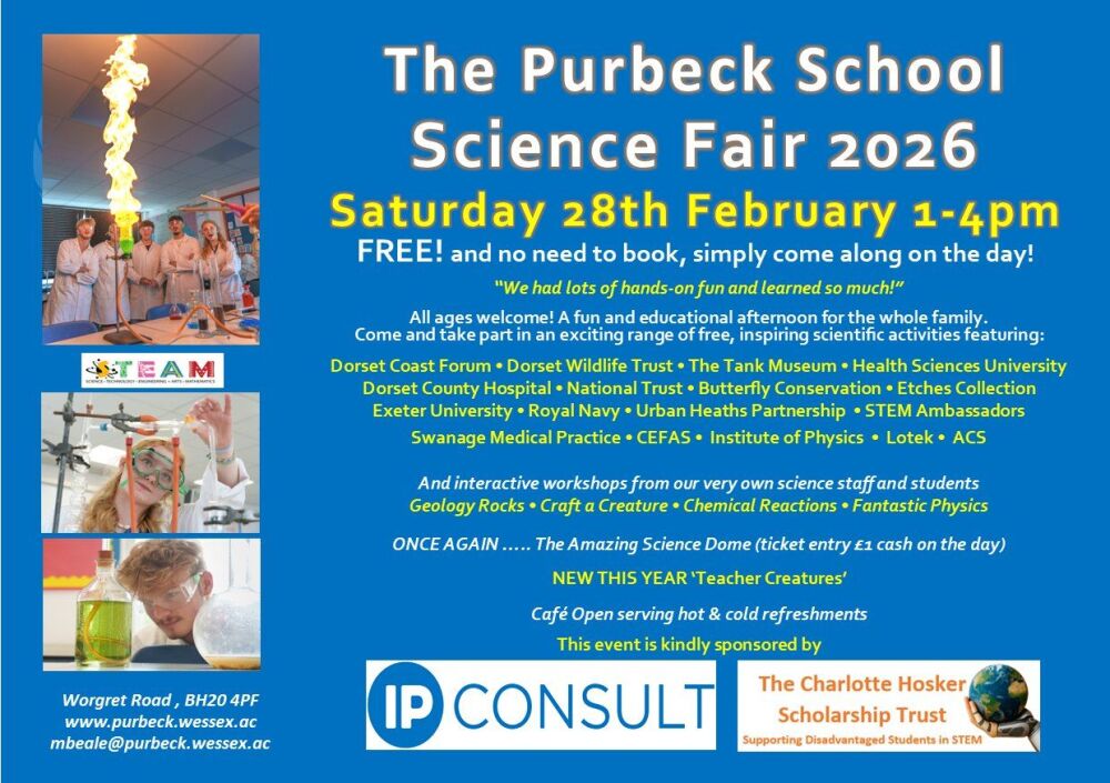 Feb 28 Science Fair Purbeck School 2026 Feb 28 Science Fair Purbeck School 2026