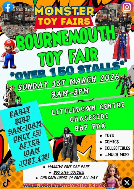 Mar 1 Bournemouth Toy Fair 2026 Mar 1 Bournemouth Toy Fair 2026