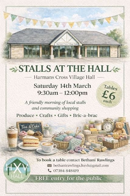 Mar 14 Harmans Cross Stalls Dorset 2026 Mar 14 Harmans Cross Stalls Dorset 2026