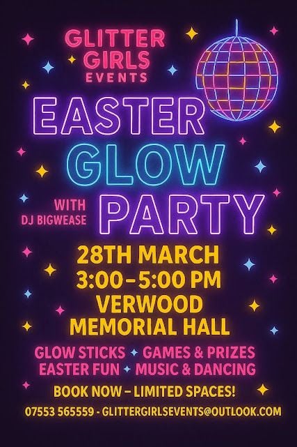 Mar 28 Glitter Girls Verwood 2026 Mar 28 Glitter Girls Verwood 2026