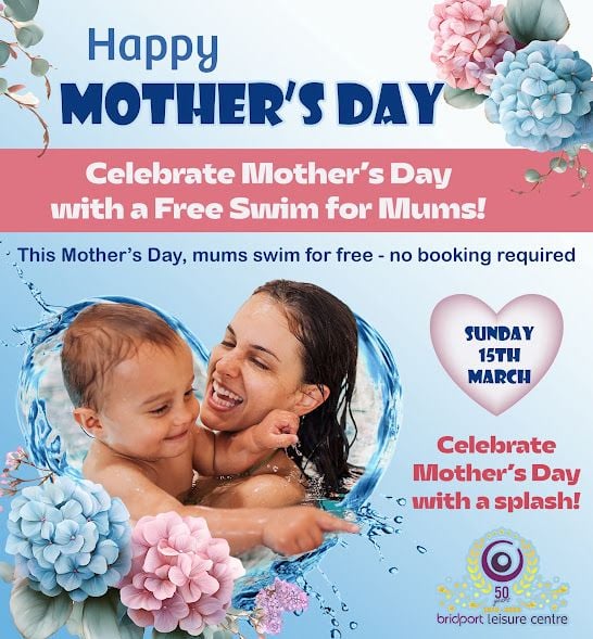 Mar 15 Mothers Day Bridport Leisure Centre 2026 Mar 15 Mothers Day Bridport Leisure Centre 2026