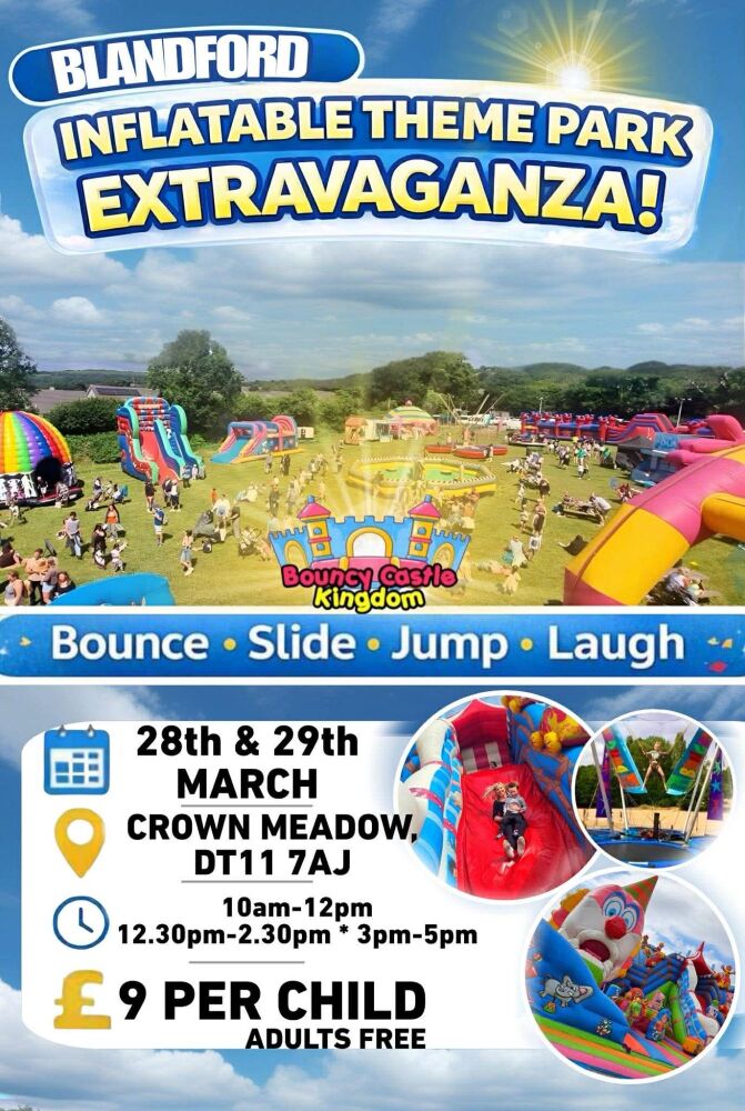 Mar 28 and 29 Bouncy Castle Kingdom Blandford 2026