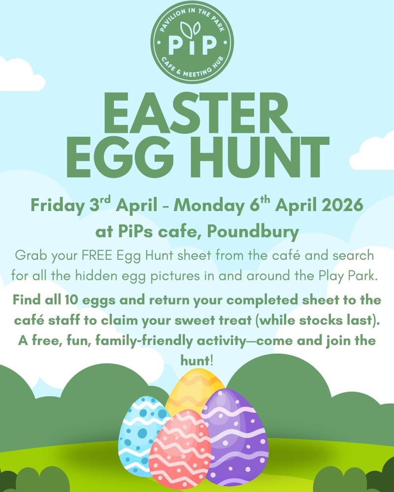 Apr 3 to 6 Pips Poundbury Easter Egg Hunt 2026