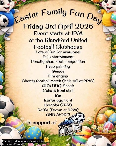 Apr 3 Blandford Football Fun Day 2026