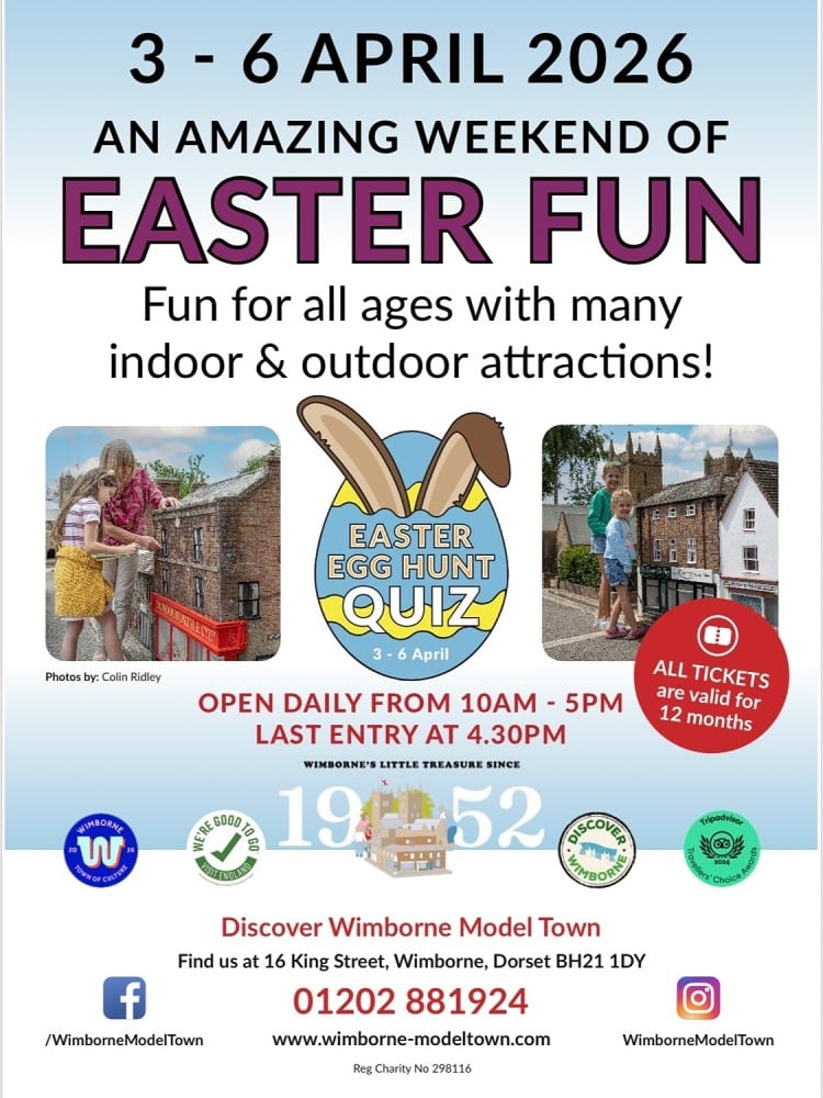 Apr 3 to 6 Wimborne Model Town 2026 Apr 3 to 6 Wimborne Model Town 2026