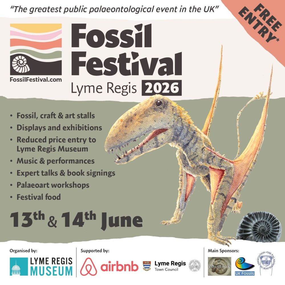 June 13 and 14 Lyme Regis Fossil Festival 2026 June 13 and 14 Lyme Regis Fossil Festival 2026
