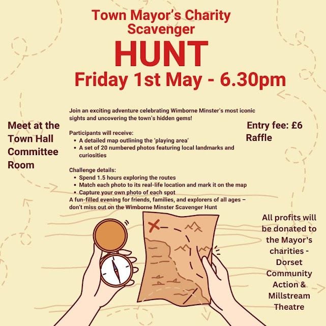 May 1 Wimborne Town Council Scavenger Hunt 2026