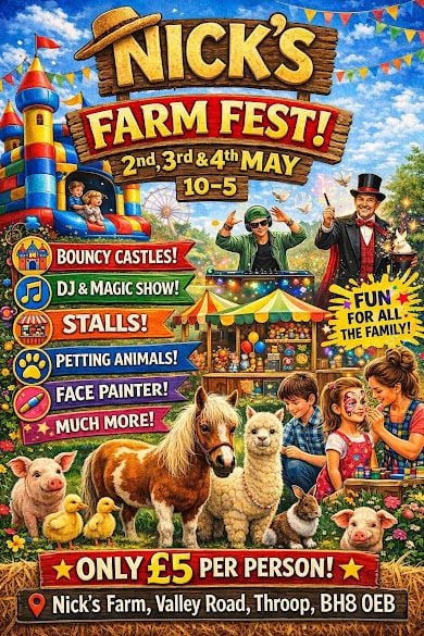 May 2 to 4 Nicks Farm Fest 2026