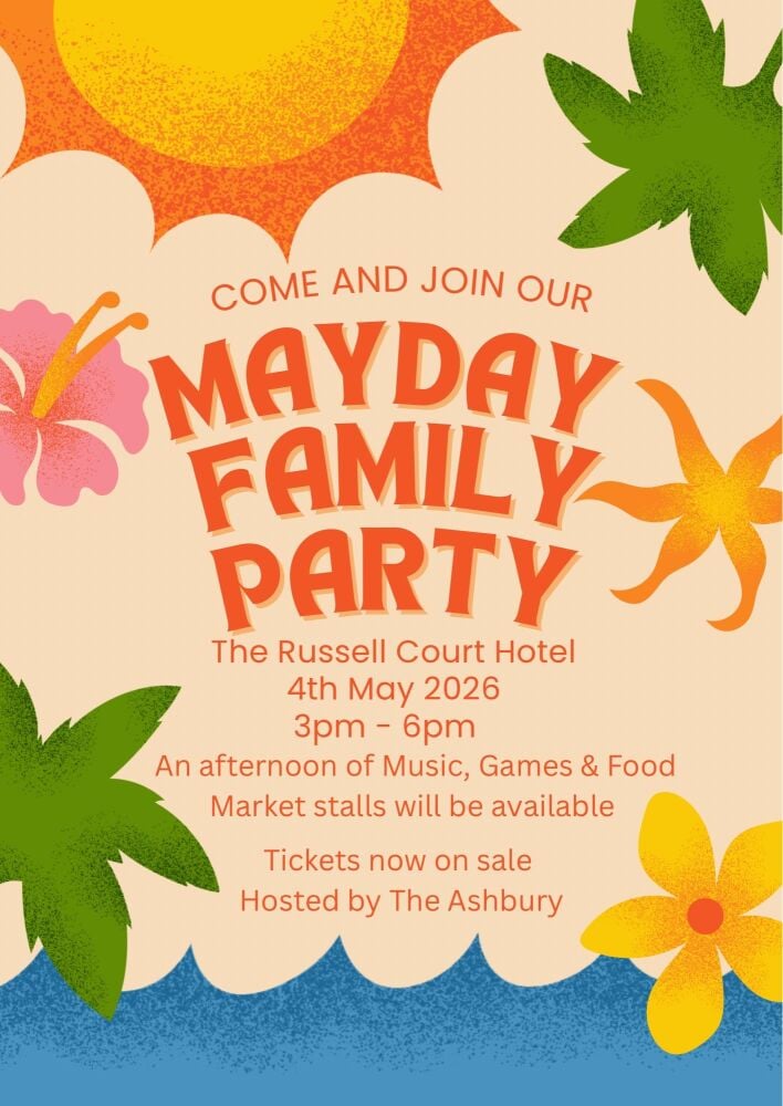 May 4 Russell Hotel Bournemouth Party 2026