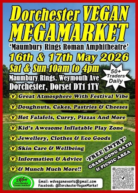 May 16 and 17 Dorchester Vegan Festival Dorset 2026