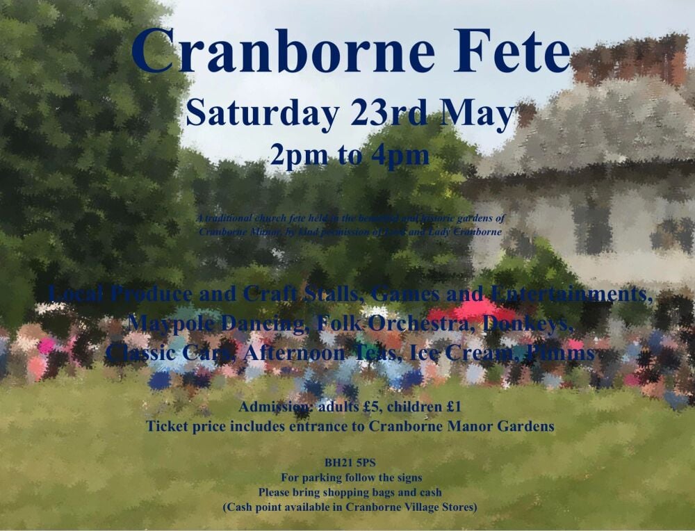 May 23 Cranborne Fete 2026