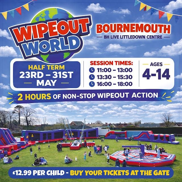 May 23 to 31 Bournemouth Wipeout World 2026