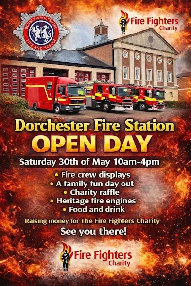 May 30 Dorchester Fire Station Open Day Dorset 2026