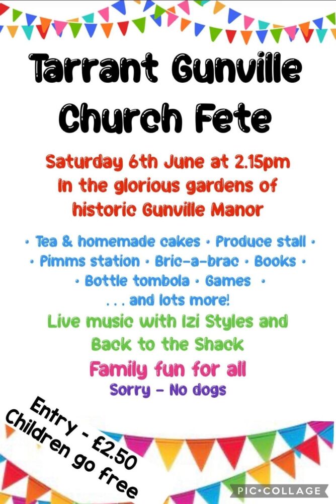 June 6 Tarrant Gunville Church Fete 2026 June 6 Tarrant Gunville Church Fete 2026