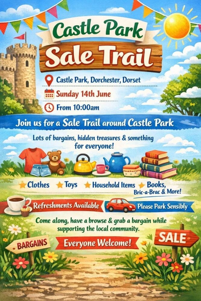June 14 Castle Park Jumble Trail Dorchester 2026 June 14 Castle Park Jumble Trail Dorchester 2026