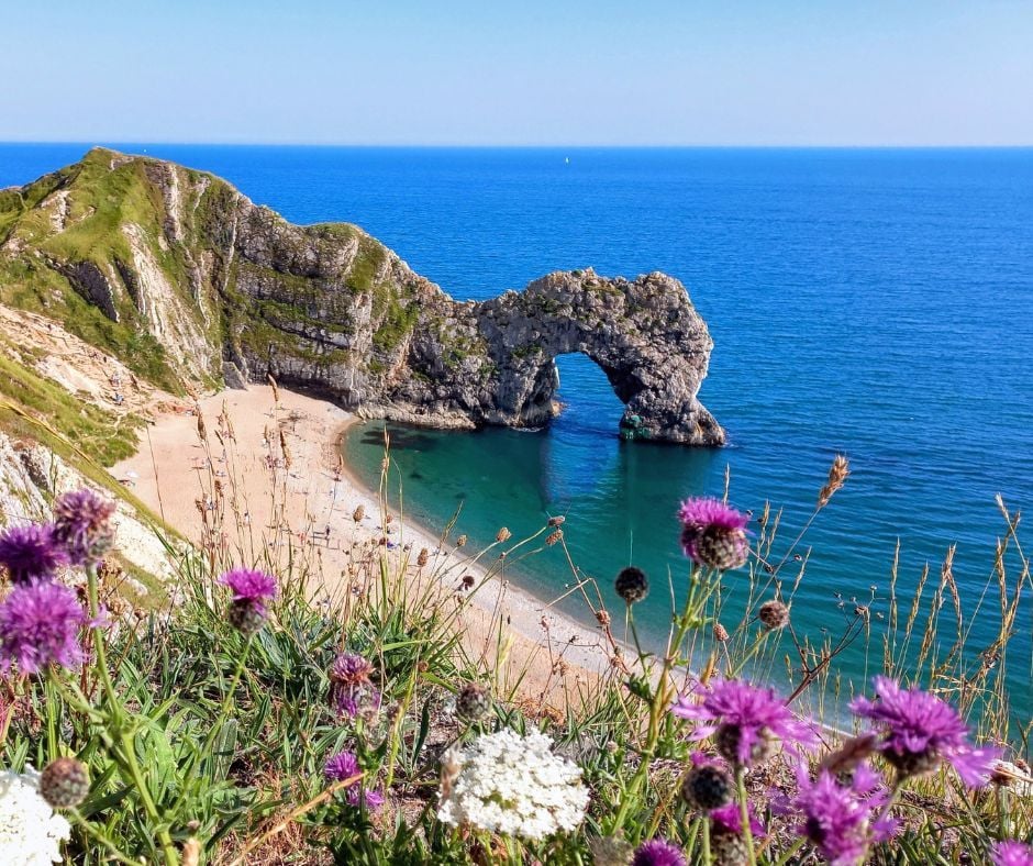 Canva Summer Durdle Door Dorset Canva Summer Durdle Door Dorset