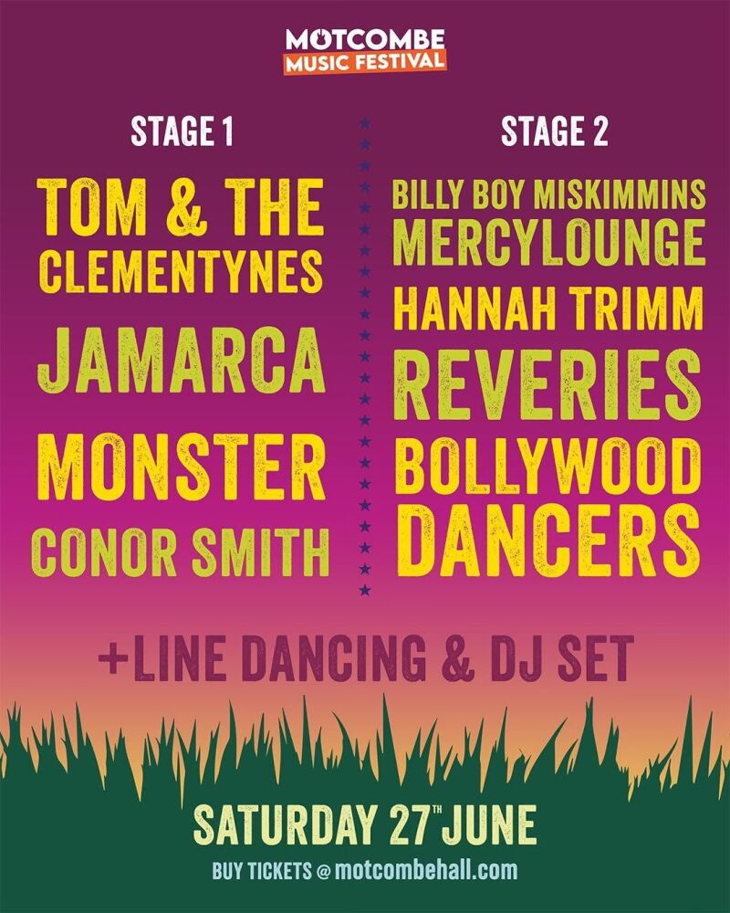 June 27 Motcombe Music Festival 2026 June 27 Motcombe Music Festival 2026