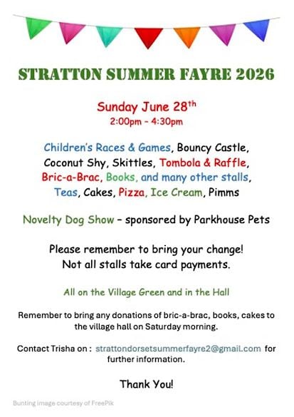 June 28 Stratton Summer Fayre 2026 June 28 Stratton Summer Fayre 2026