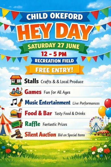 June 27 Child Okeford Hey Day 2026 June 27 Child Okeford Hey Day 2026