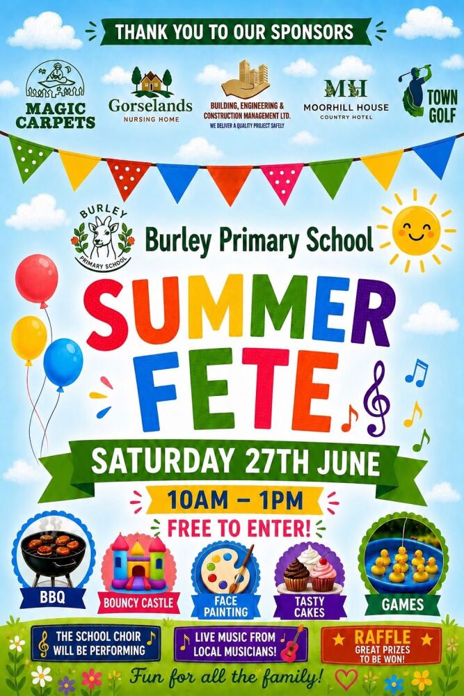June 27 Burley Fete 2026