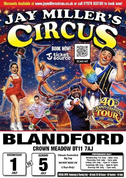 July 1 to 5 Jay Millers Circus 2026
