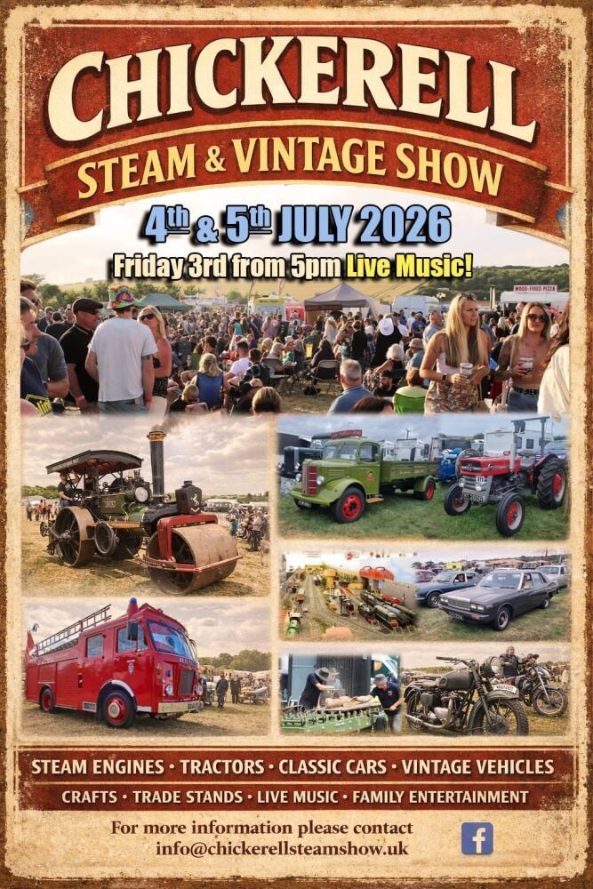 July 4 and 5 Chickerell Steam Show 2026