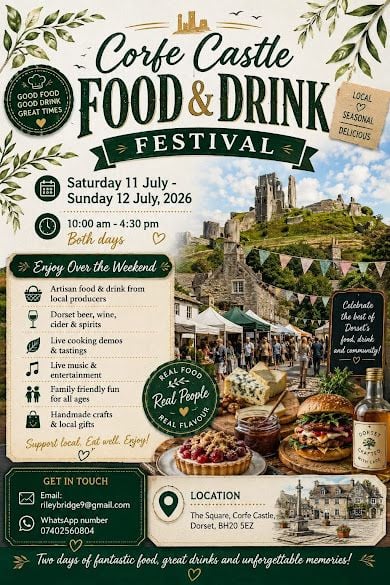 July 11 and 12 Corfe Castle Festival 2026