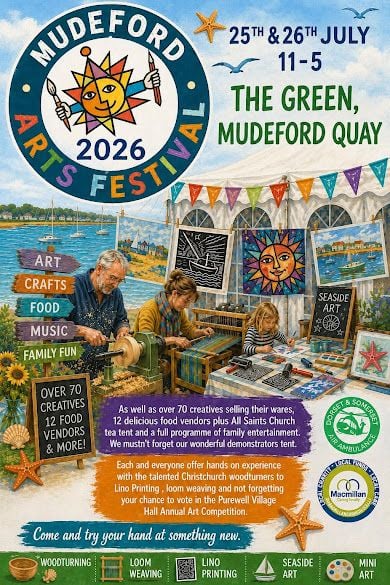 July 25 and 26 Mudeford Arts Festival 2026