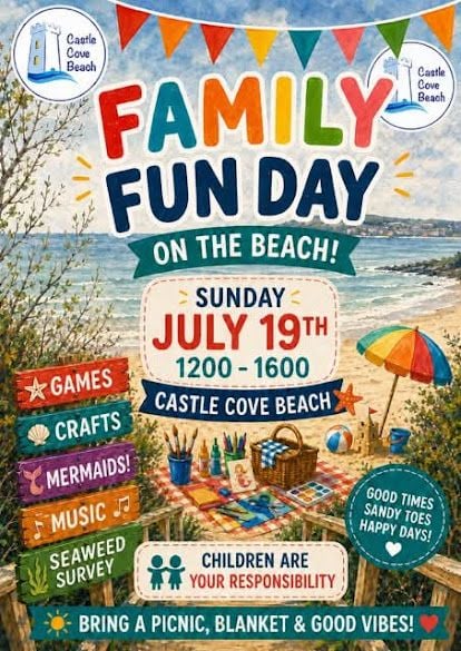 July 19 Castle Cove Beach Fun Day Weymouth 2026 July 19 Castle Cove Beach Fun Day Weymouth 2026