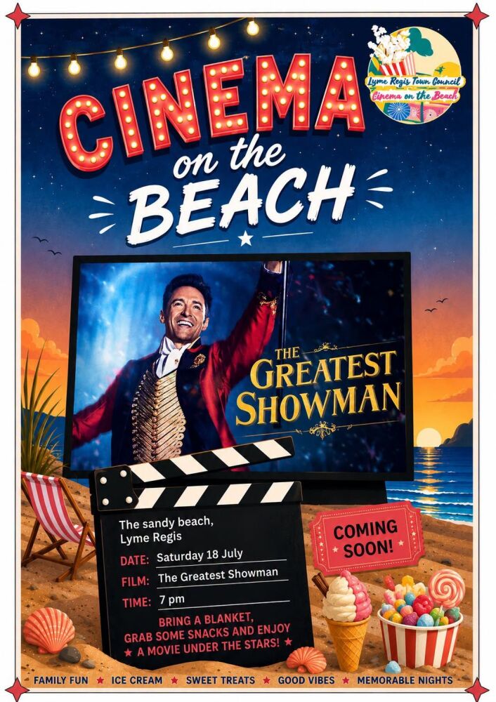 July 18 Lyme Regis Beach Cinema 2026