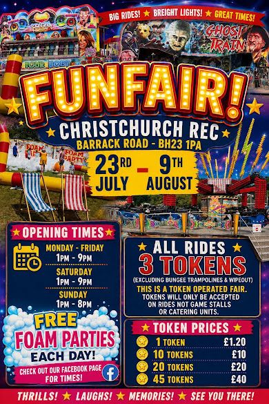 July 23 to Aug 9 Christchurch Fun Fair 2026 July 23 to Aug 9 Christchurch Fun Fair 2026