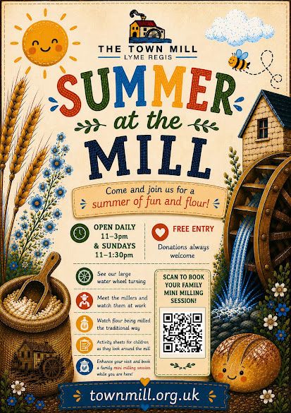 July Aug The Town Mill Lyme Regis Poster 2026