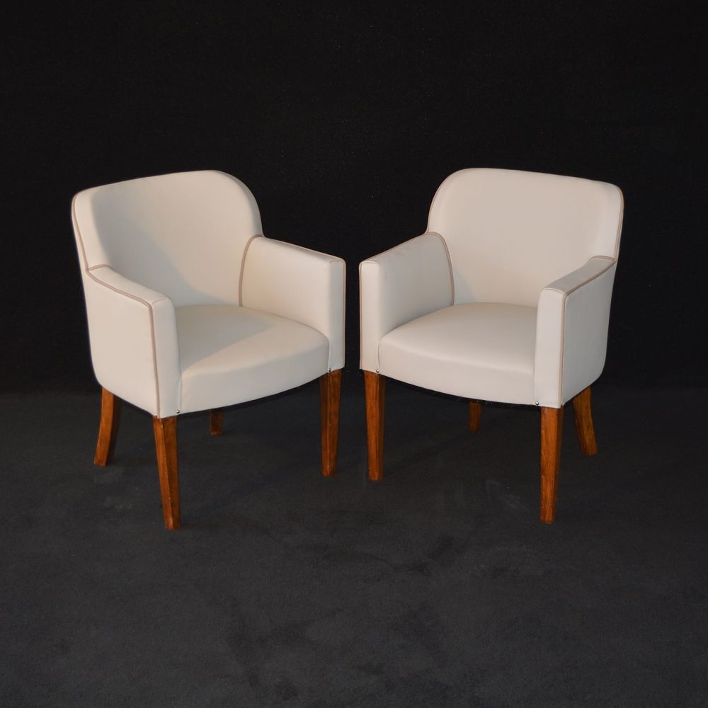 Fine pair of Art Deco occasional chairs