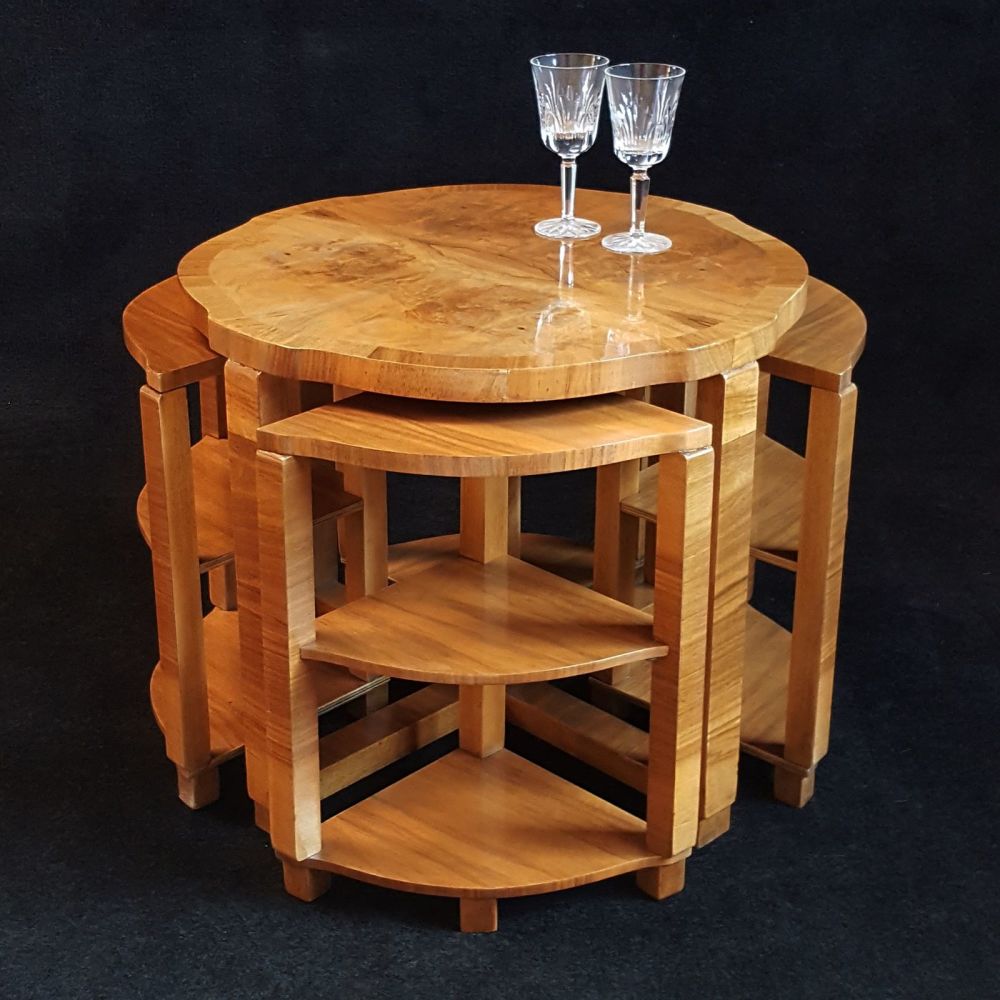 H&L Epstein Art Deco nest of tables