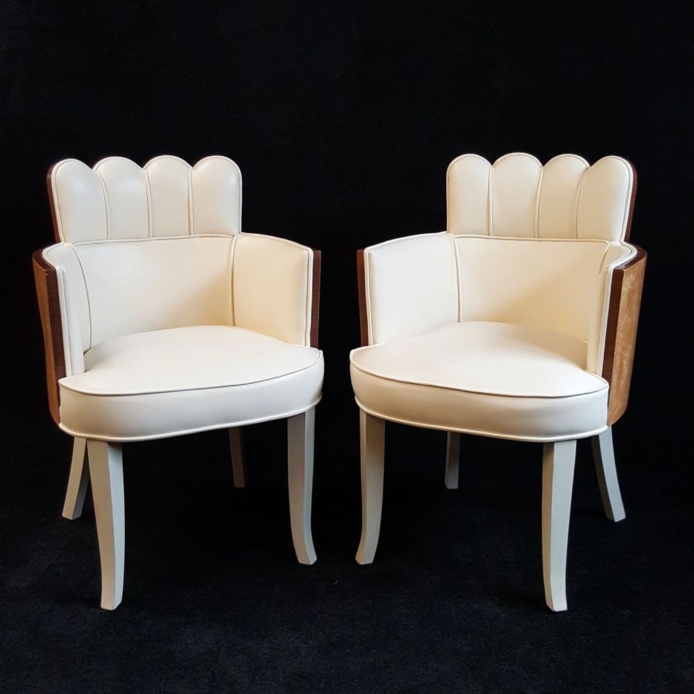 Fine Pair of Salon chairs by H&L Epstein