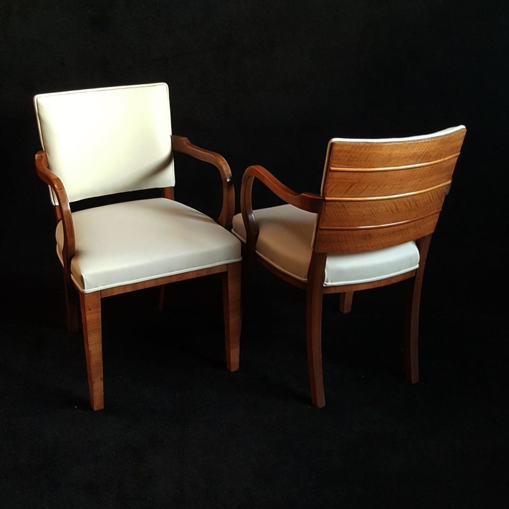 Good pair of Art Deco armchairs