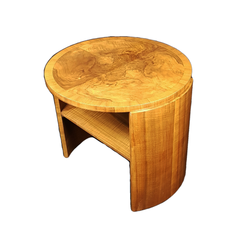 Art Deco walnut coffee table