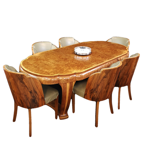 Exceptional Art Deco dining suite