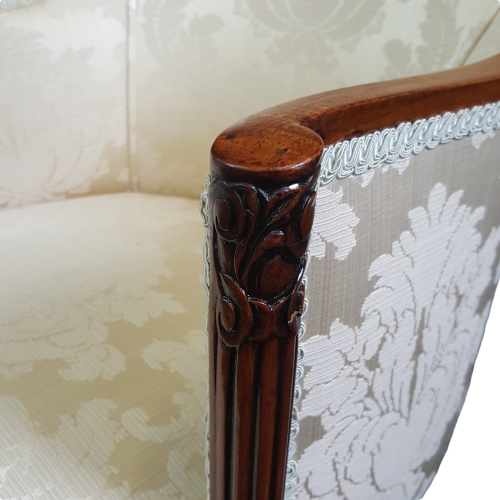 Fine pair of carved walnut chairs