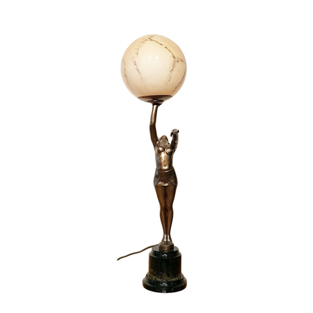 Art Deco lady lamp