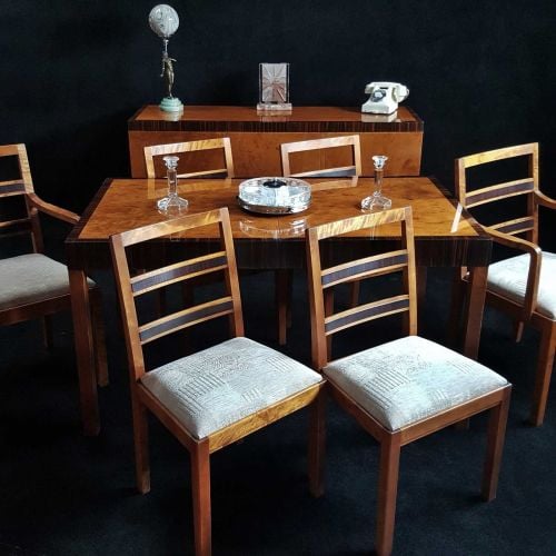 Fine Art Deco Dining Suite