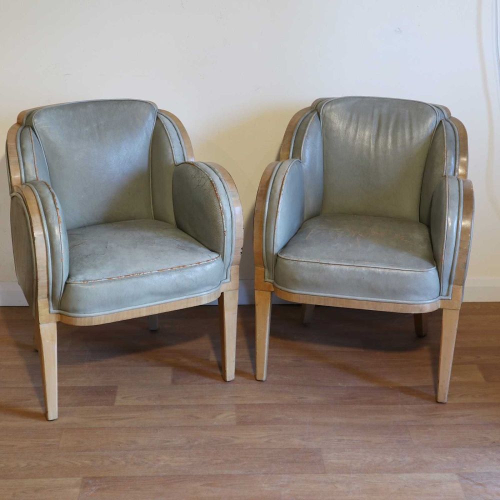 H&L Epstein Art Deco occasional chairs