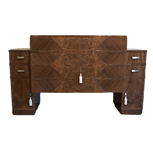 Art Deco walnut sideboard